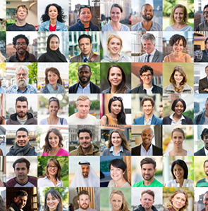 A collage image showing faces of our alumni.