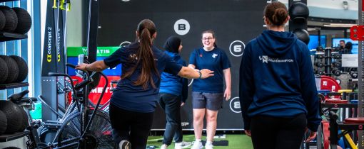 Students using the spots facilities