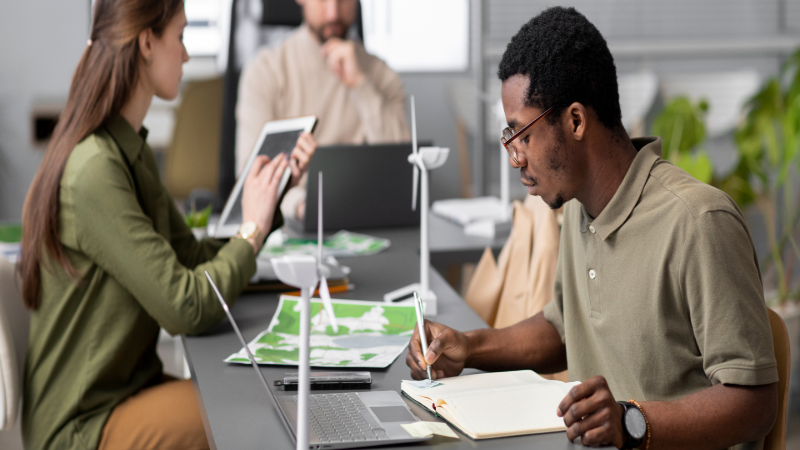 Researchers working on green innovation